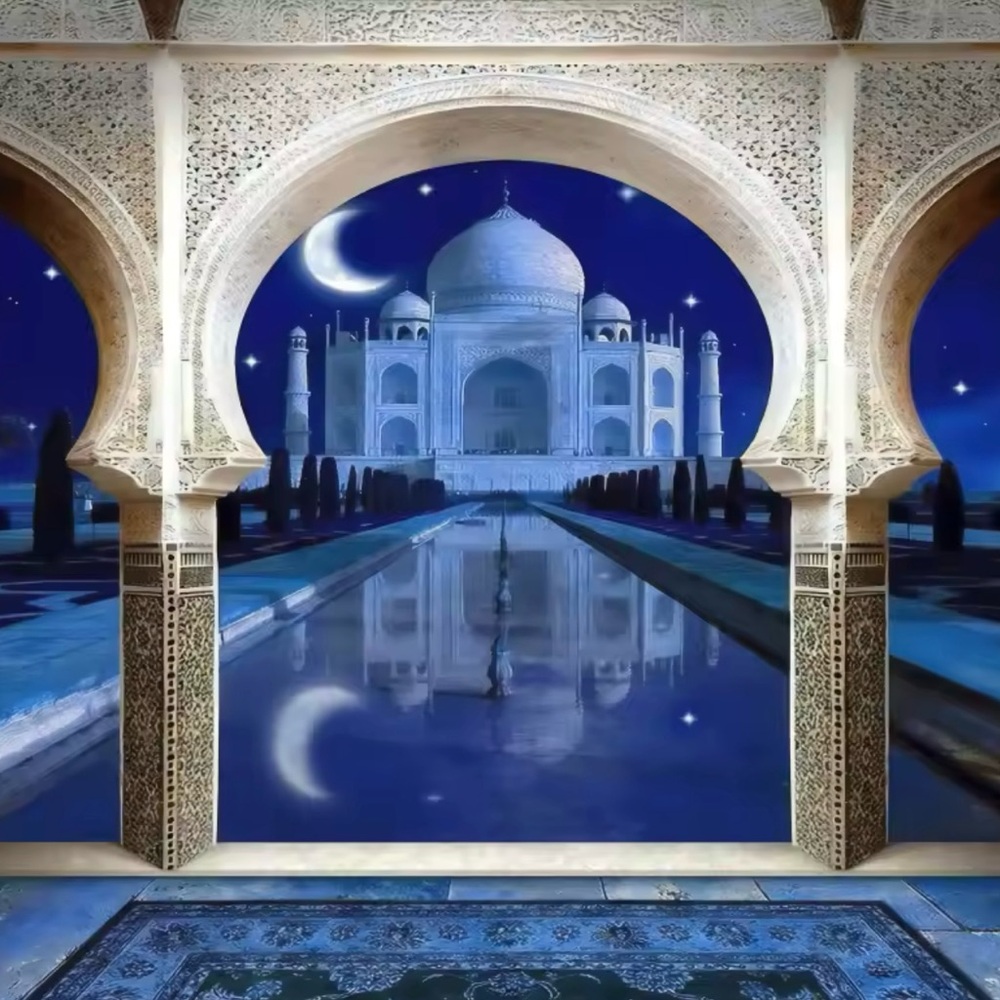 Islamic Palace vinyl Background size 10x10 ft